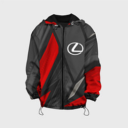 Куртка с капюшоном детская Lexus sports racing, цвет: 3D-черный