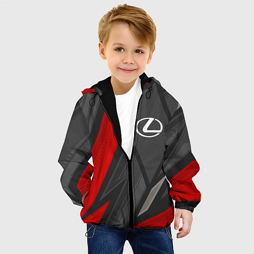 Детская куртка Lexus sports racing / 3D-Черный – фото 4