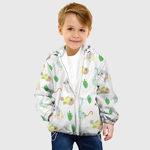 Детская куртка Рыбоптицы / 3D-Белый – фото 4