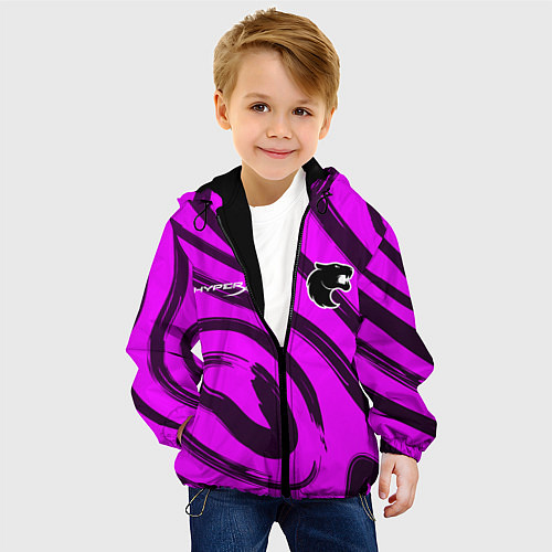 Детская куртка Furia pink / 3D-Черный – фото 4