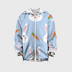 Детская куртка Зайчики и морковки