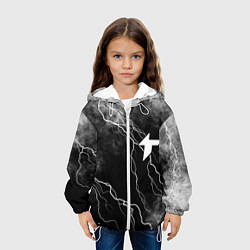 Куртка с капюшоном детская Thunder awaken молнии, цвет: 3D-белый — фото 2