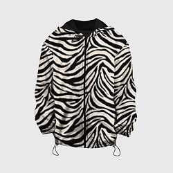 Детская куртка Полосатая шкура зебры, белого тигра