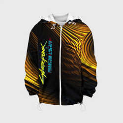 Детская куртка Black yellow cyberpunk phantom liberty