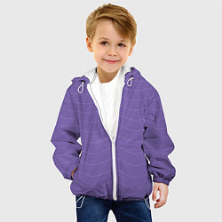Куртка с капюшоном детская Пунктирный бег, цвет: 3D-белый — фото 2