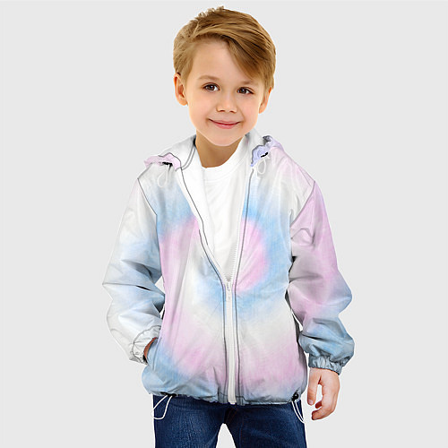 Детская куртка Тай дай пастель / 3D-Белый – фото 4