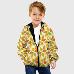 Куртка с капюшоном детская Осенний марафон, цвет: 3D-черный — фото 2