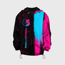 Куртка с капюшоном детская Danganronpa - neon gradient: по-вертикали, цвет: 3D-черный