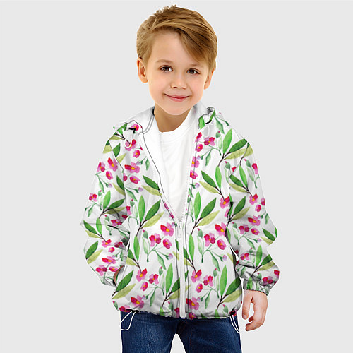 Детская куртка Tender flowers / 3D-Белый – фото 4