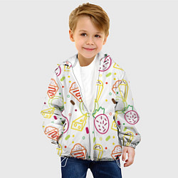 Куртка с капюшоном детская Вкусности, цвет: 3D-белый — фото 2