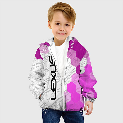 Детская куртка Lexus pro racing: по-вертикали / 3D-Белый – фото 4