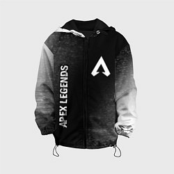 Куртка с капюшоном детская Apex Legends glitch на темном фоне: надпись, симво, цвет: 3D-черный
