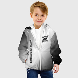 Куртка с капюшоном детская Darling in the FranXX glitch на светлом фоне: надп, цвет: 3D-белый — фото 2