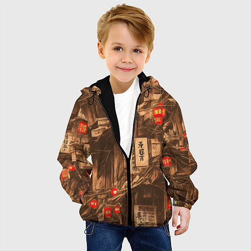 Детская куртка Китайский квартал / 3D-Черный – фото 4