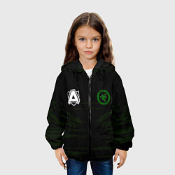 Куртка с капюшоном детская Alliance uniform, цвет: 3D-черный — фото 2