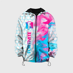 Детская куртка Fortnite neon gradient style: по-вертикали