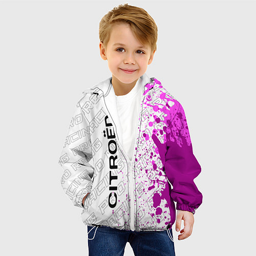 Детская куртка Citroen pro racing: по-вертикали / 3D-Белый – фото 4