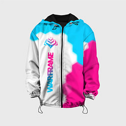 Детская куртка Warframe neon gradient style: по-вертикали