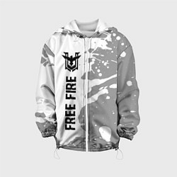 Детская куртка Free Fire glitch на светлом фоне: по-вертикали