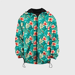 Детская куртка Летние цветочки паттерн