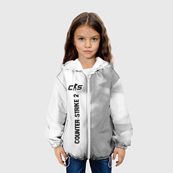Куртка с капюшоном детская Counter-Strike 2 glitch на светлом фоне: по-вертик, цвет: 3D-белый — фото 2