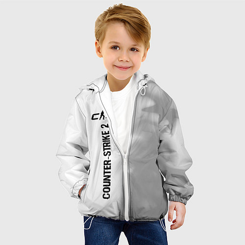Детская куртка Counter-Strike 2 glitch на светлом фоне: по-вертик / 3D-Белый – фото 4
