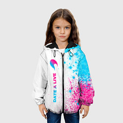 Куртка с капюшоном детская Date A Live neon gradient style: по-вертикали, цвет: 3D-черный — фото 2