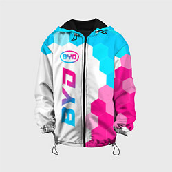 Детская куртка BYD neon gradient style: по-вертикали