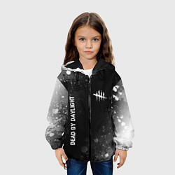 Куртка с капюшоном детская Dead by Daylight glitch на темном фоне: надпись, с, цвет: 3D-черный — фото 2