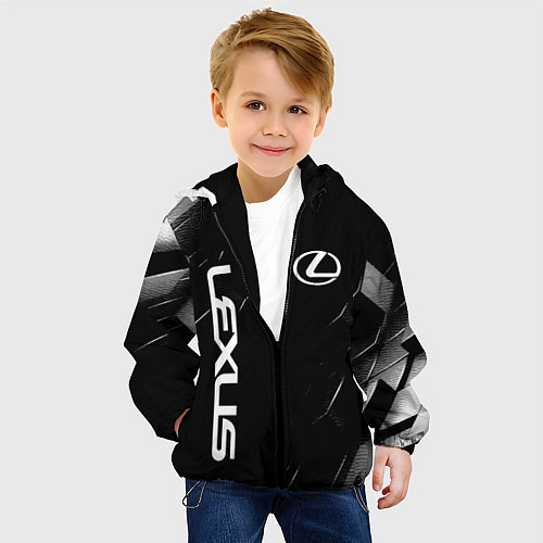 Детская куртка Lexus - minimalism / 3D-Черный – фото 4