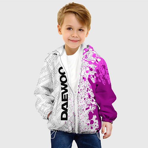 Детская куртка Daewoo pro racing: по-вертикали / 3D-Белый – фото 4