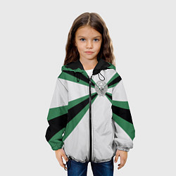 Куртка с капюшоном детская Железнодорожные войска, цвет: 3D-черный — фото 2