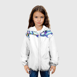 Куртка с капюшоном детская Нейрографика, цвет: 3D-белый — фото 2