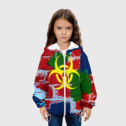 Куртка с капюшоном детская Стена, цвет: 3D-белый — фото 2