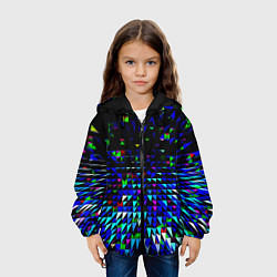 Куртка с капюшоном детская Пирамиды, цвет: 3D-черный — фото 2