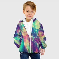 Куртка с капюшоном детская Яркая футболка кислота, цвет: 3D-белый — фото 2