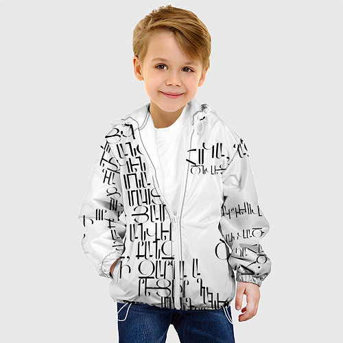 Детская куртка Армения моя писатель / 3D-Белый – фото 4