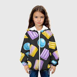 Куртка с капюшоном детская Жевательная резинка, цвет: 3D-белый — фото 2