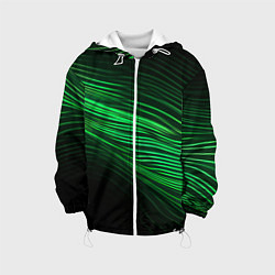 Детская куртка Green neon lines