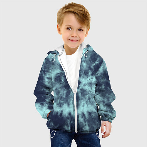 Детская куртка Tie-Dye дизайн / 3D-Белый – фото 4