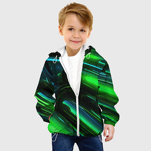 Детская куртка Green elemetns / 3D-Белый – фото 4