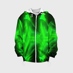 Детская куртка Black green abstract