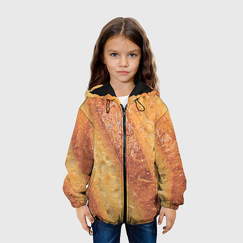 Детская куртка Корочка батона / 3D-Черный – фото 3
