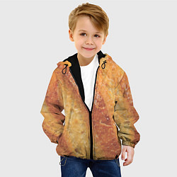 Куртка с капюшоном детская Корочка батона, цвет: 3D-черный — фото 2