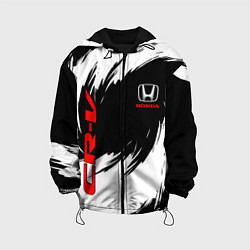 Куртка с капюшоном детская Honda - белые краски, цвет: 3D-черный