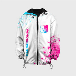 Детская куртка Danganronpa neon gradient style: надпись, символ