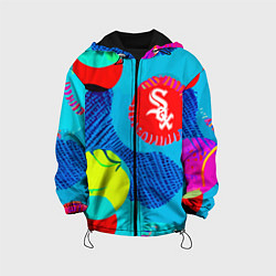 Куртка с капюшоном детская Chicago White Sox - baseball team, цвет: 3D-черный