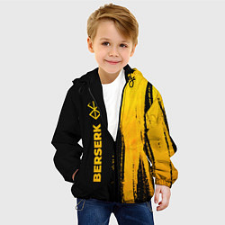 Куртка с капюшоном детская Berserk - gold gradient: по-вертикали, цвет: 3D-черный — фото 2
