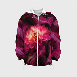 Детская куртка Розовый цветок в огне - нейросеть