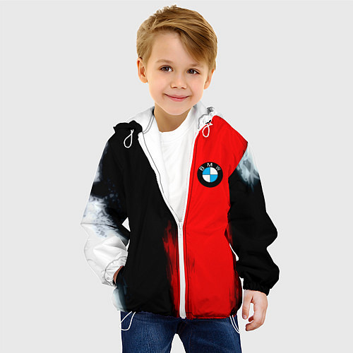 Детская куртка Bmw sport colors / 3D-Белый – фото 4